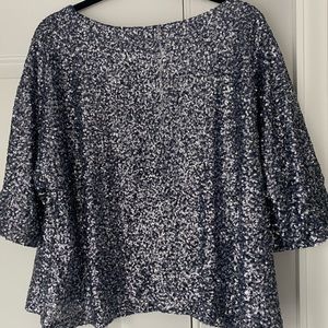Gap Woman’s Sequin Kimono Swing Top Size L